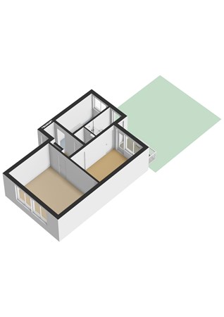 Floorplan - Coevordenstraat 116, 2541 SN Den Haag